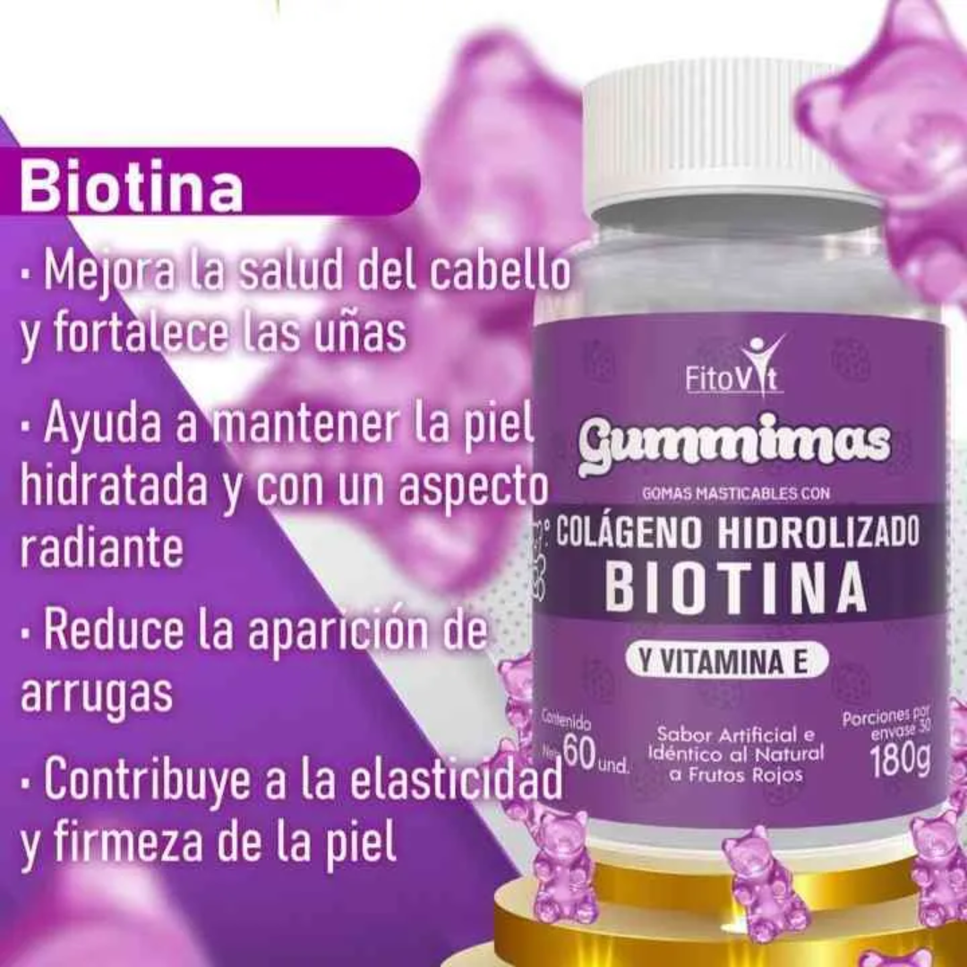 COLAGENO BIOTINA GOMITAS X60UND FITOVIT